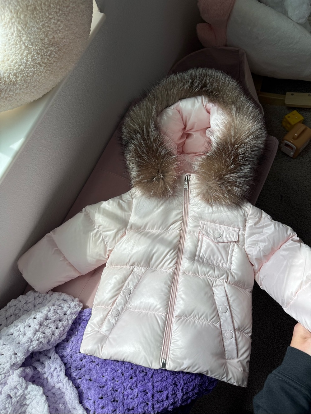 Brand new Moncler Enfant 12-18 months Girl puffer